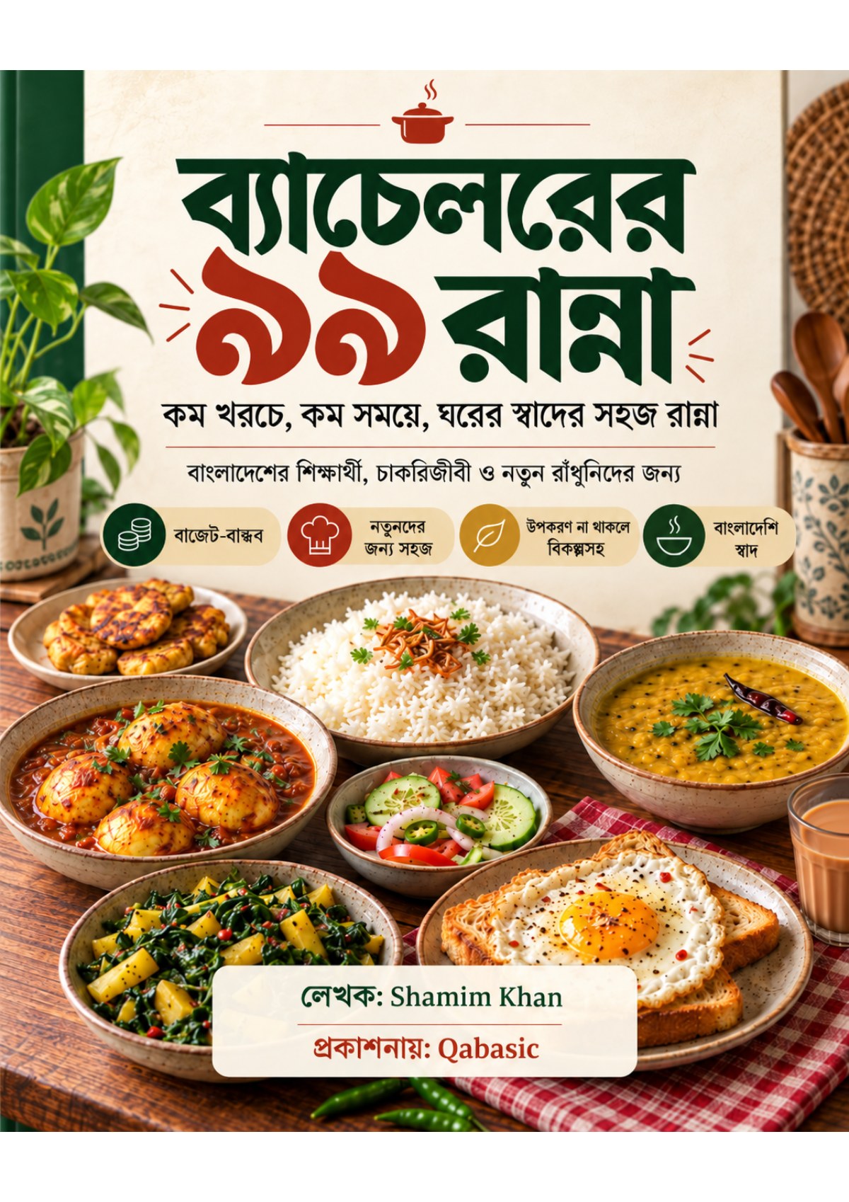 Cover of ব্যাচেলরের ৯৯ রান্না