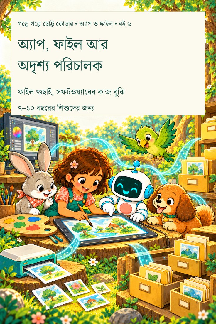 Cover of অ্যাপ, ফাইল আর অদৃশ্য পরিচালক