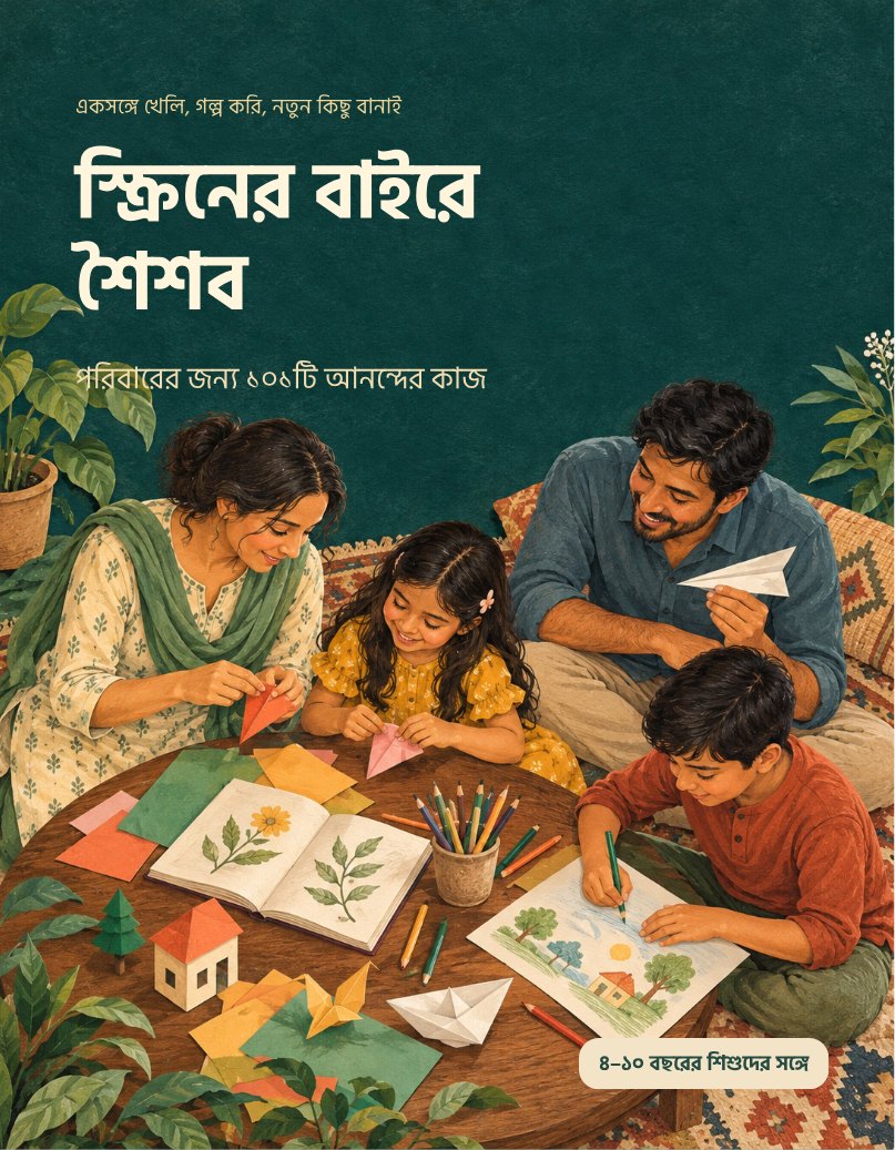 Cover of স্ক্রিনের বাইরে শৈশব
