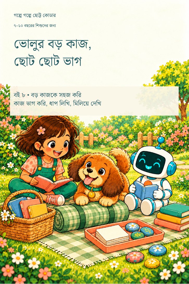 Cover of ভোলুর বড় কাজ, ছোট ছোট ভাগ
