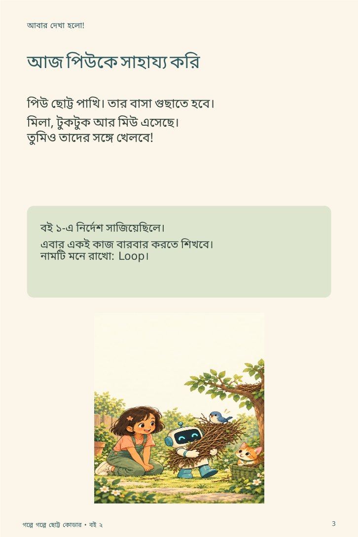 পিউয়ের বাসা, বারবার আশা! — sample page 1