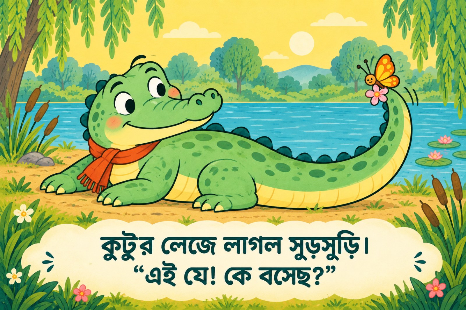 কুমিরের লেজে কে বসেছে? — sample page 2
