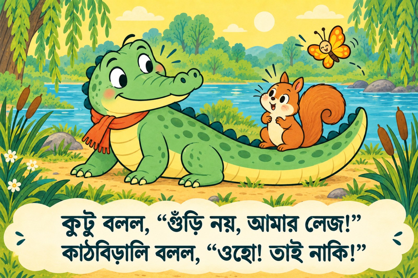 কুমিরের লেজে কে বসেছে? — sample page 3