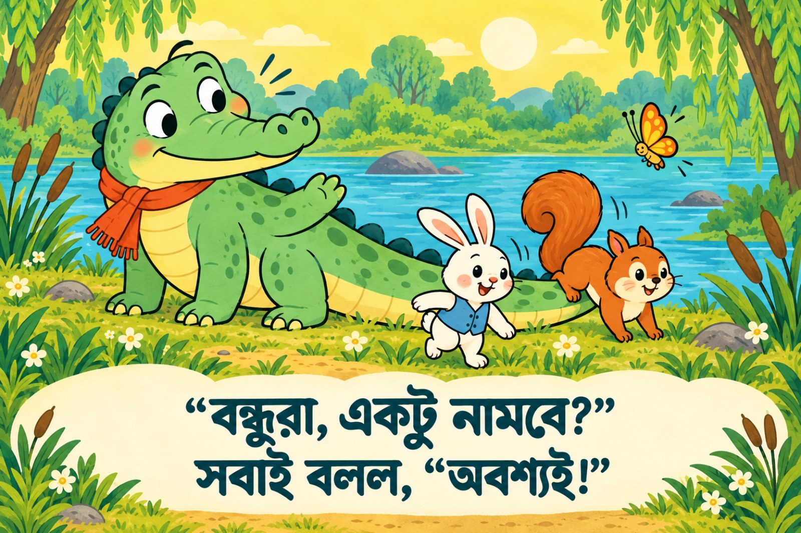 কুমিরের লেজে কে বসেছে? — sample page 4