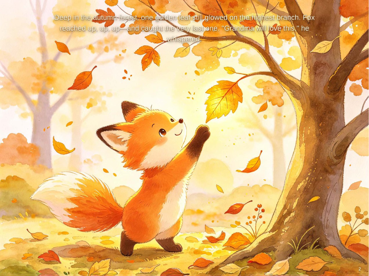 Fox and the Last Golden Leaf — sample page 1
