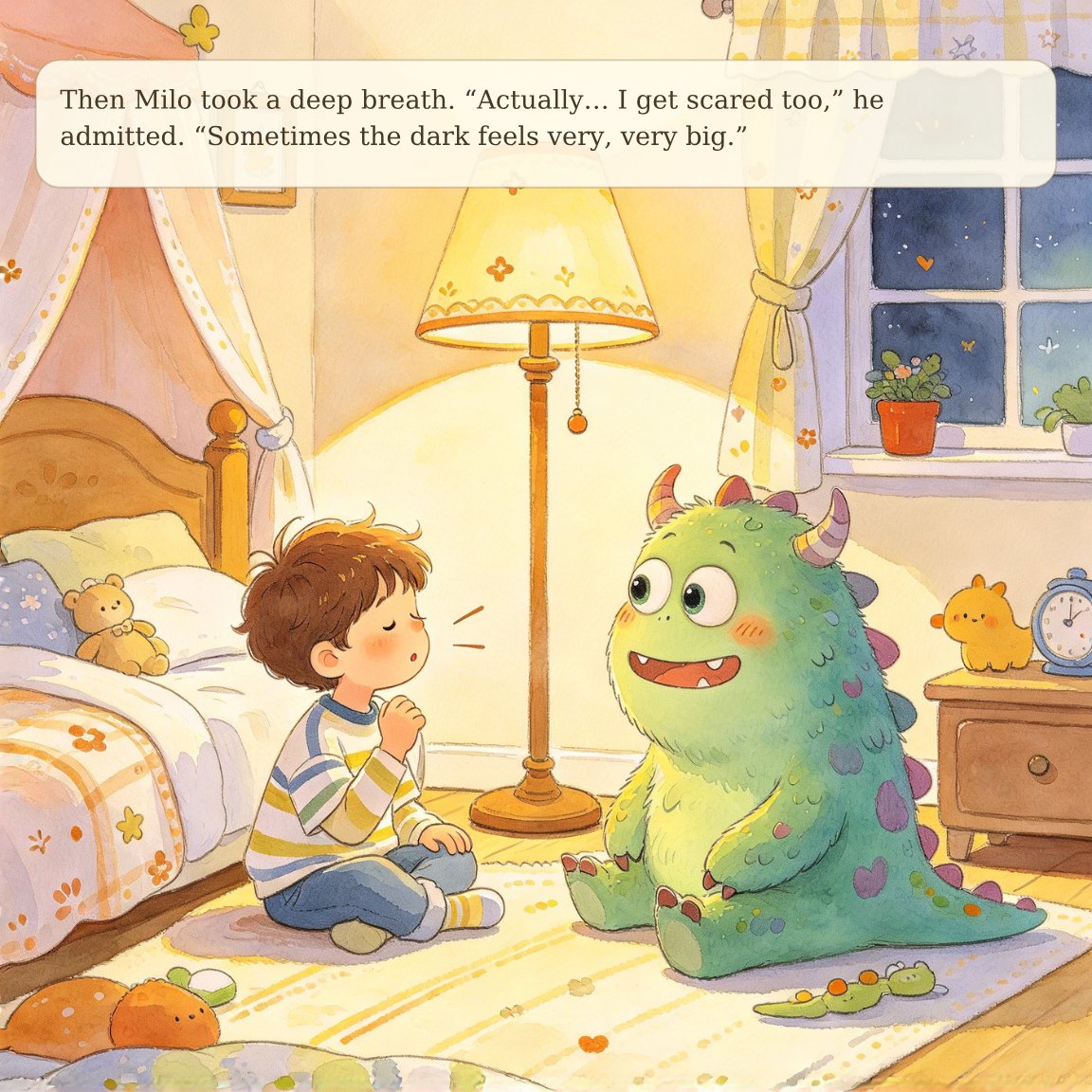 The Monster Who Needed a Night Light — sample page 2