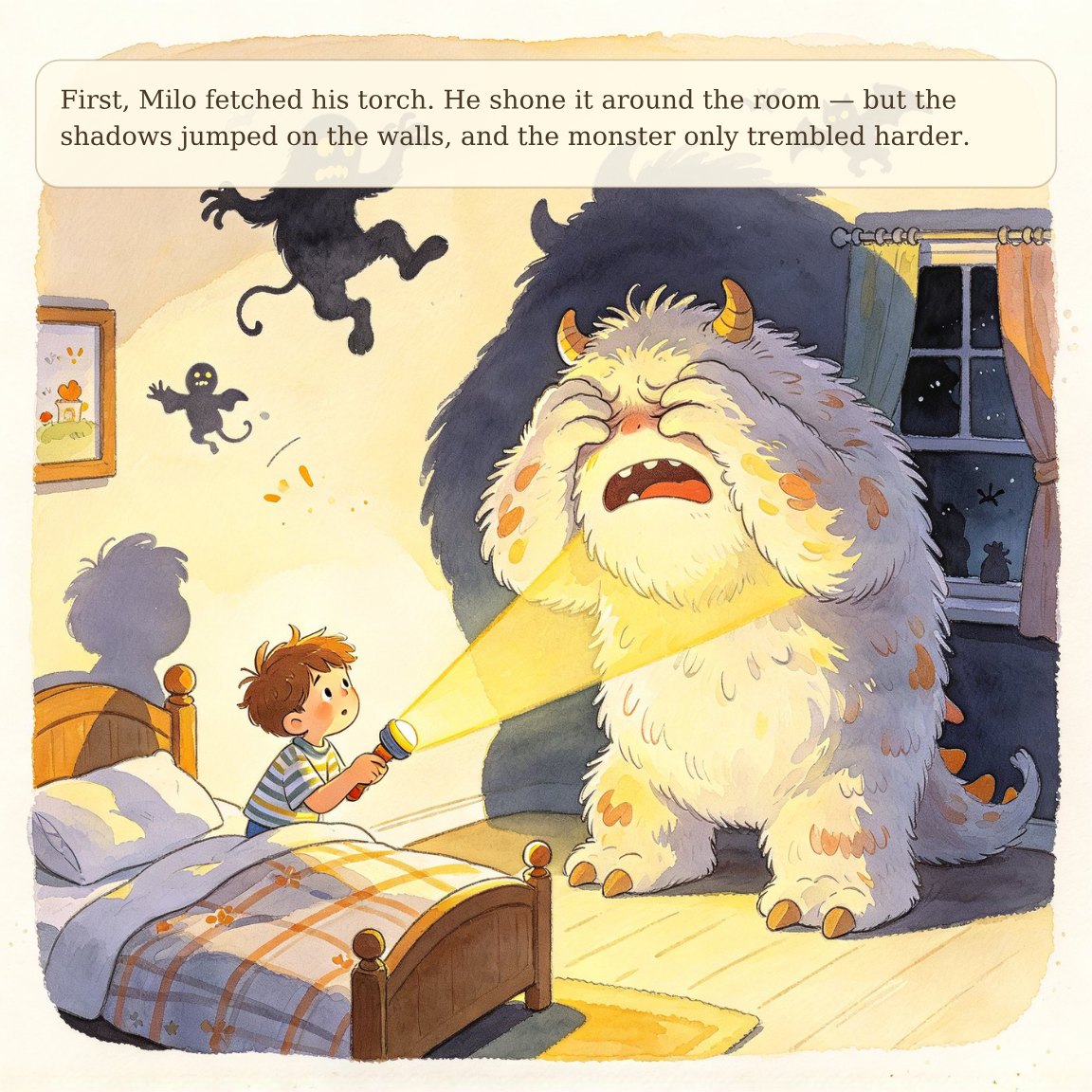 The Monster Who Needed a Night Light — sample page 1