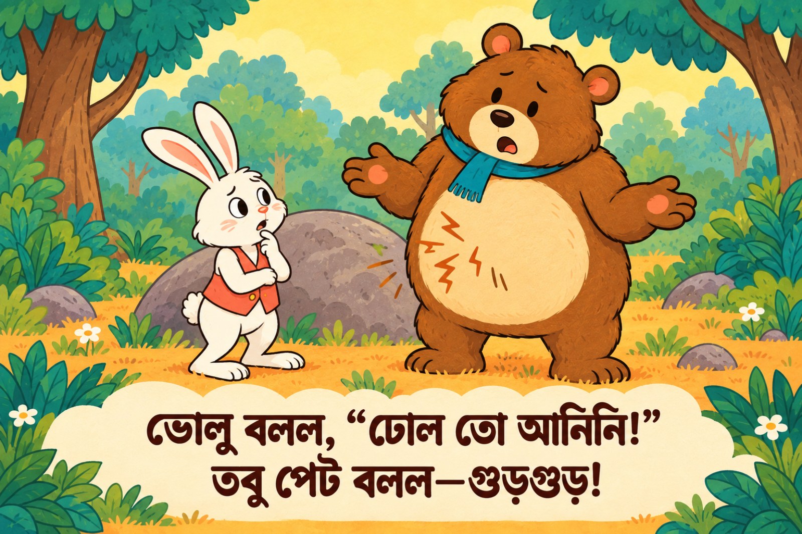 ভালুকের পেটে ঢোল! — sample page 2