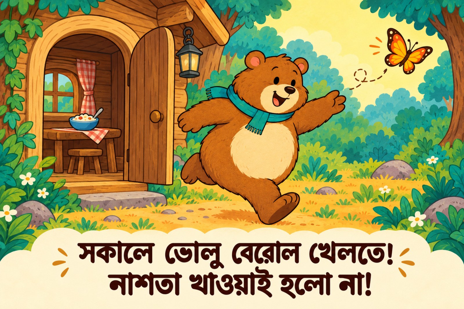 ভালুকের পেটে ঢোল! — sample page 1