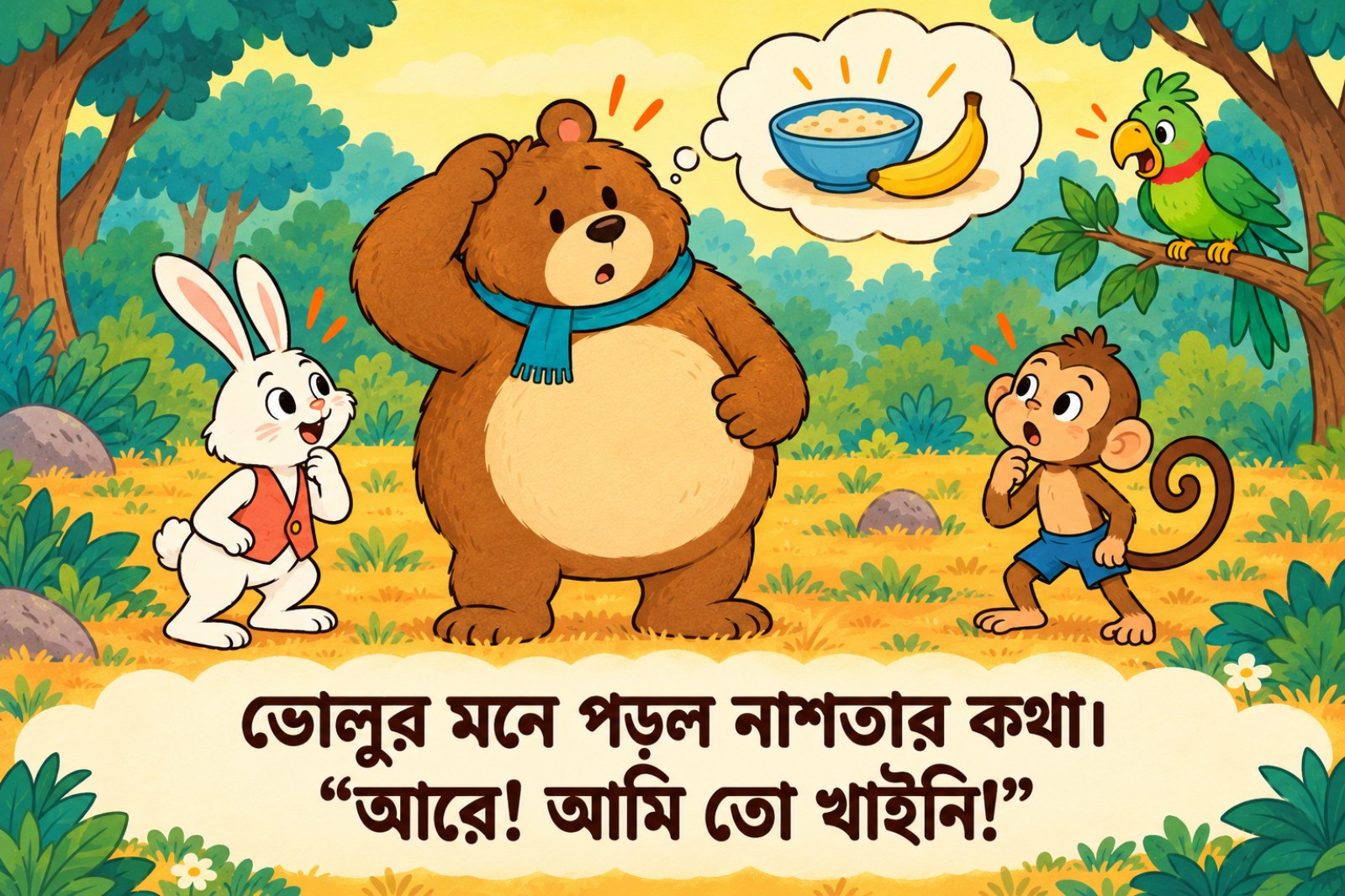 ভালুকের পেটে ঢোল! — sample page 3