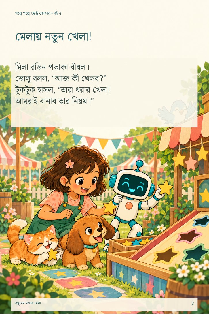 বন্ধুদের মজার মেলা — sample page 1
