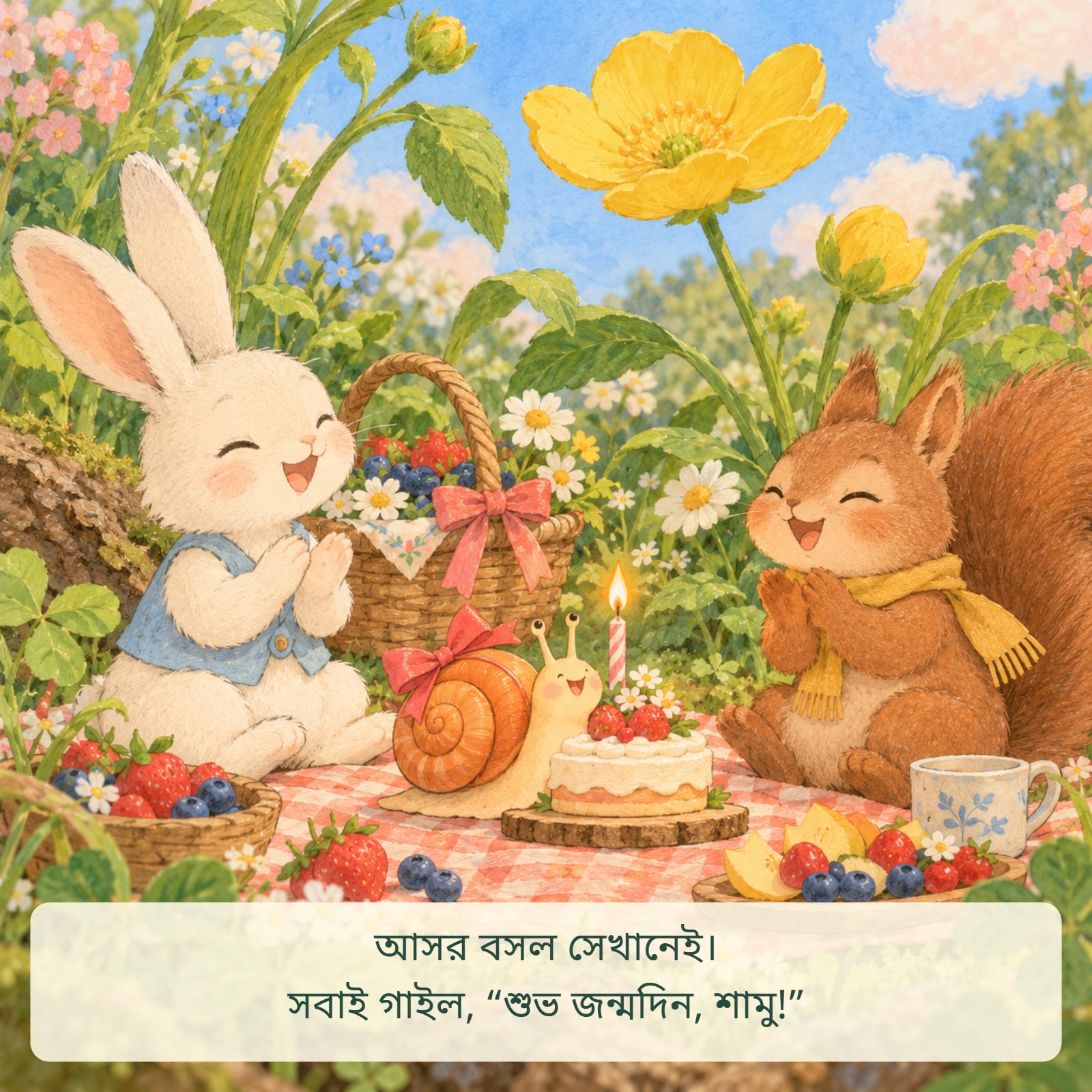 শামুকের জন্মদিনে তাড়াহুড়ো — sample page 4