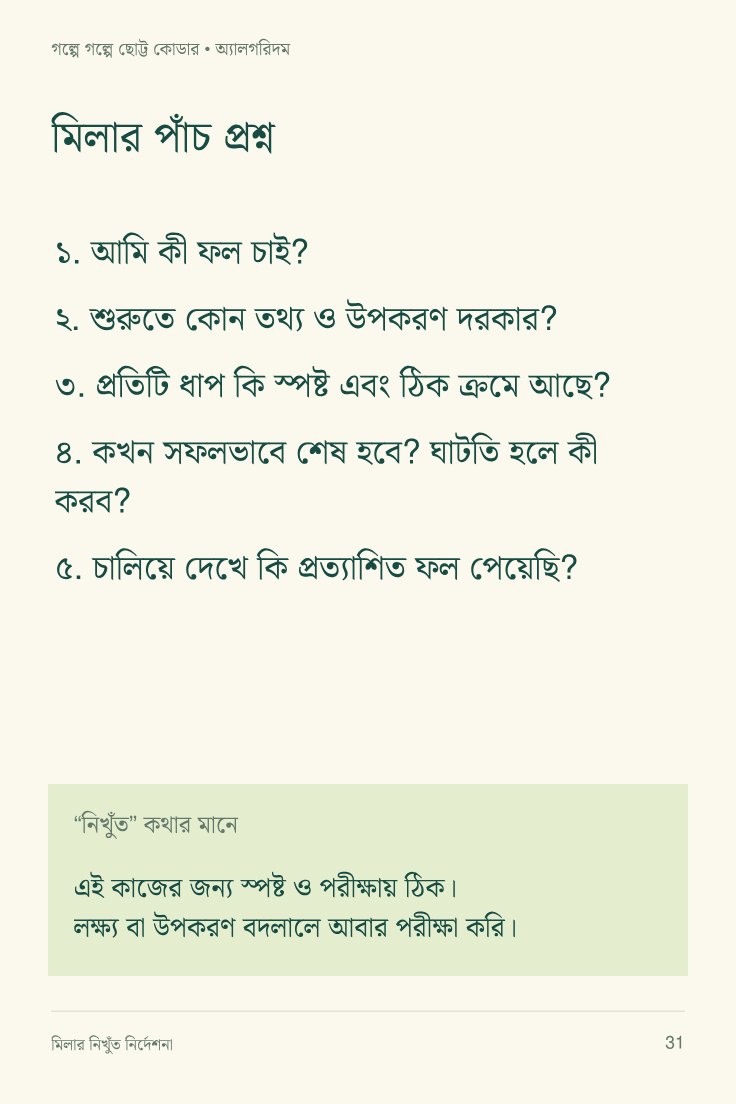 মিলার নিখুঁত নির্দেশনা — sample page 4