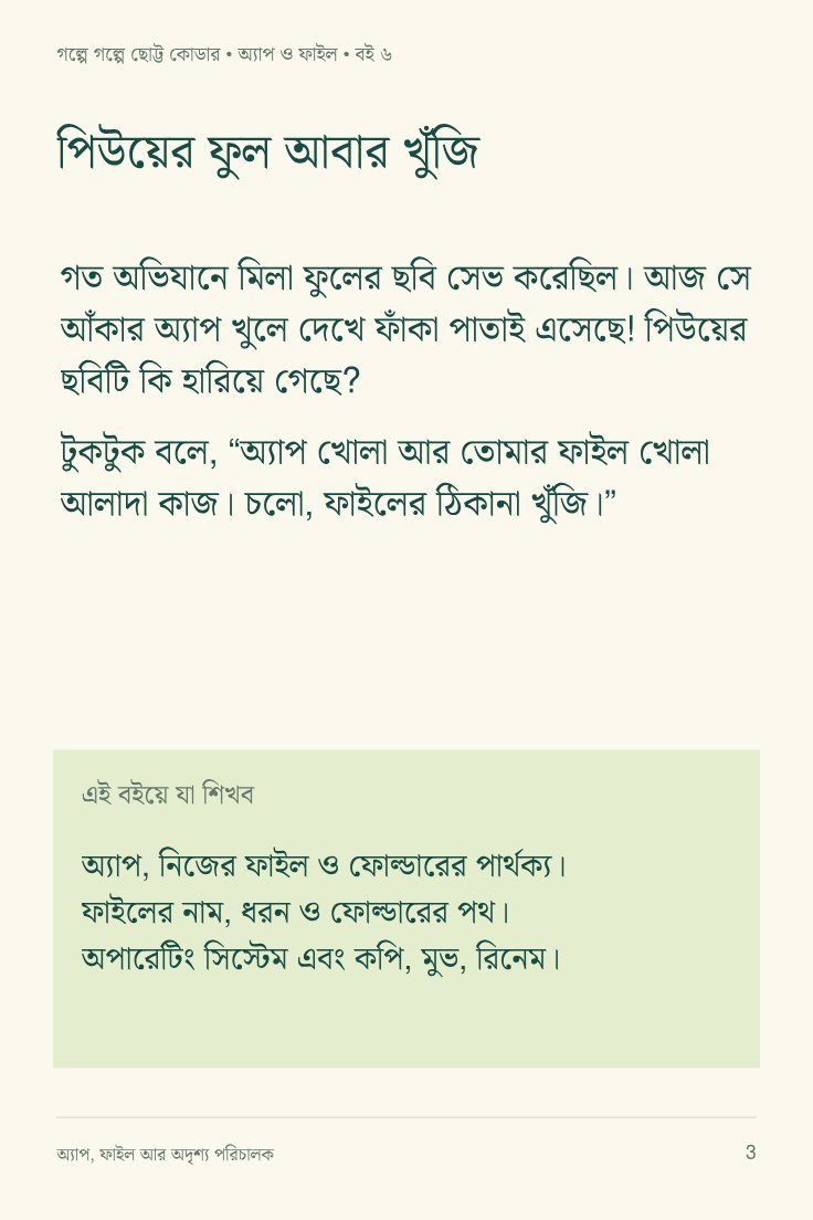 অ্যাপ, ফাইল আর অদৃশ্য পরিচালক — sample page 1