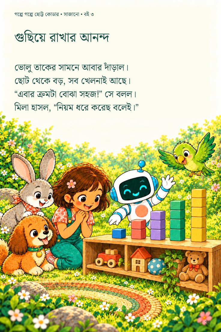 ভোলুর এলোমেলো খেলনার তাক — sample page 4