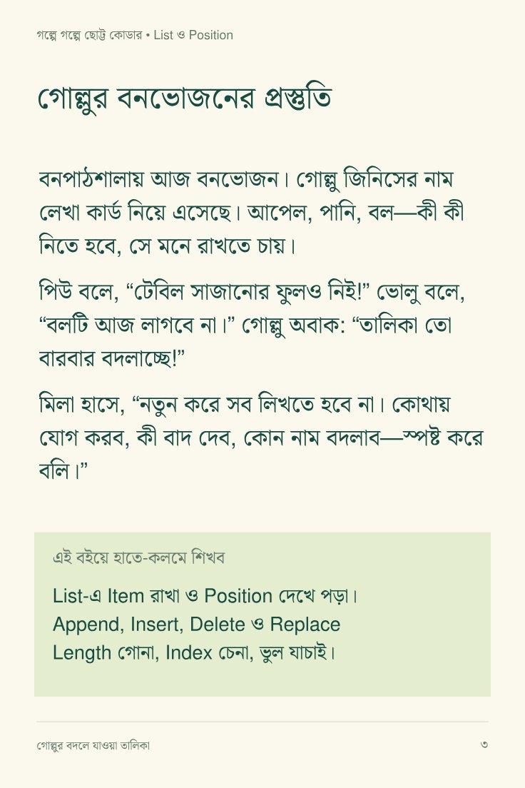 গোল্লুর বদলে যাওয়া তালিকা — sample page 1