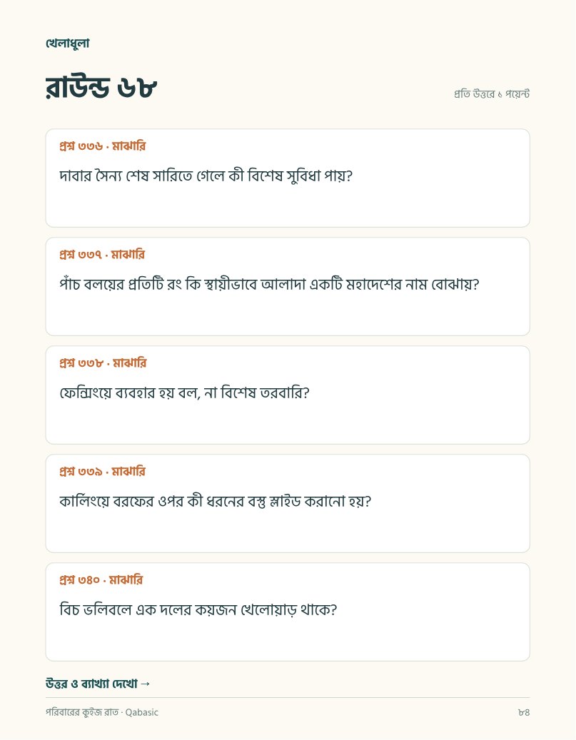 পরিবারের কুইজ রাত — sample page 1